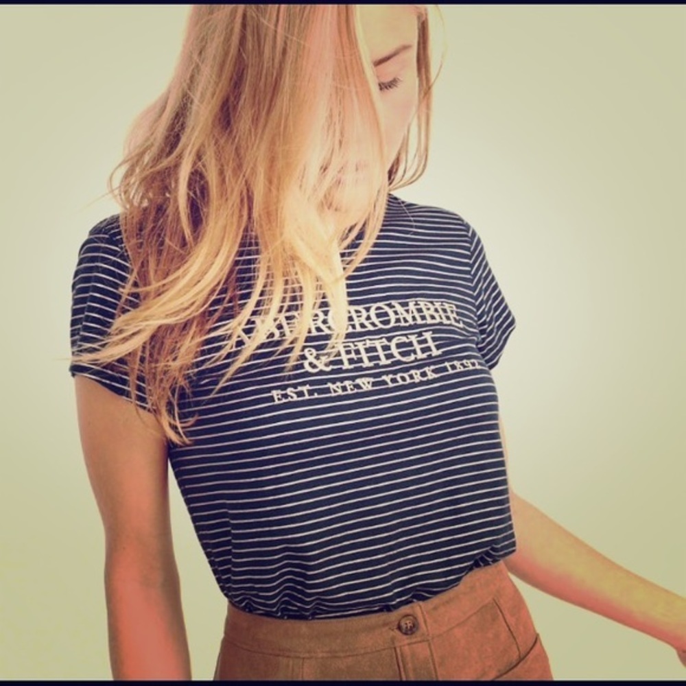 NWT Abercrombie Stripe Tee XS